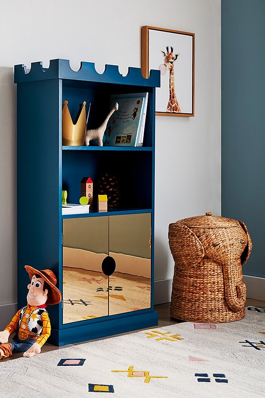 The Ellis bookcase is fit for your favorite prince or princess.
